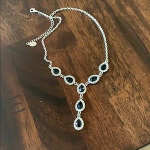Icing black diamond necklace